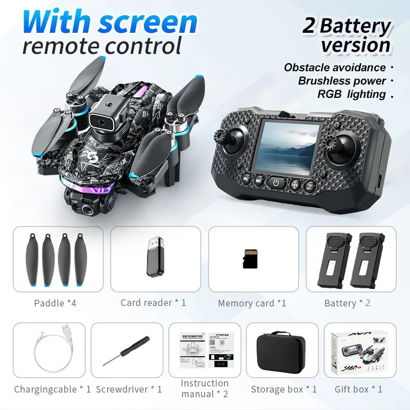 ZNLYRION RC Drone With Brushless Motors 360 Flip HD Camera