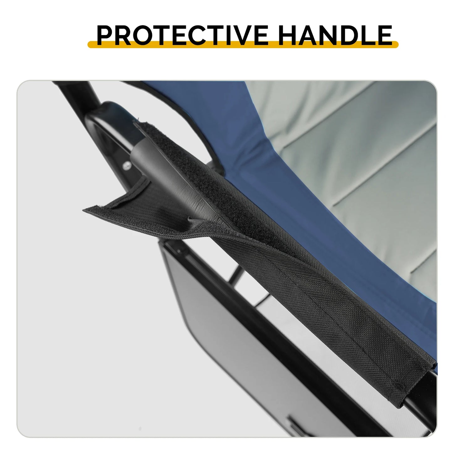 Director Chair Folding Camping Chair With Footrest And Cup Holder