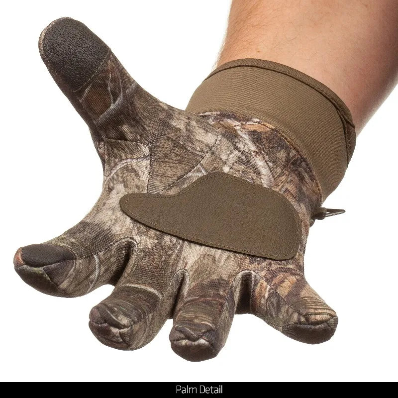Falcon Windproof Hunting Gloves Mossy Oak DNA Lightweight