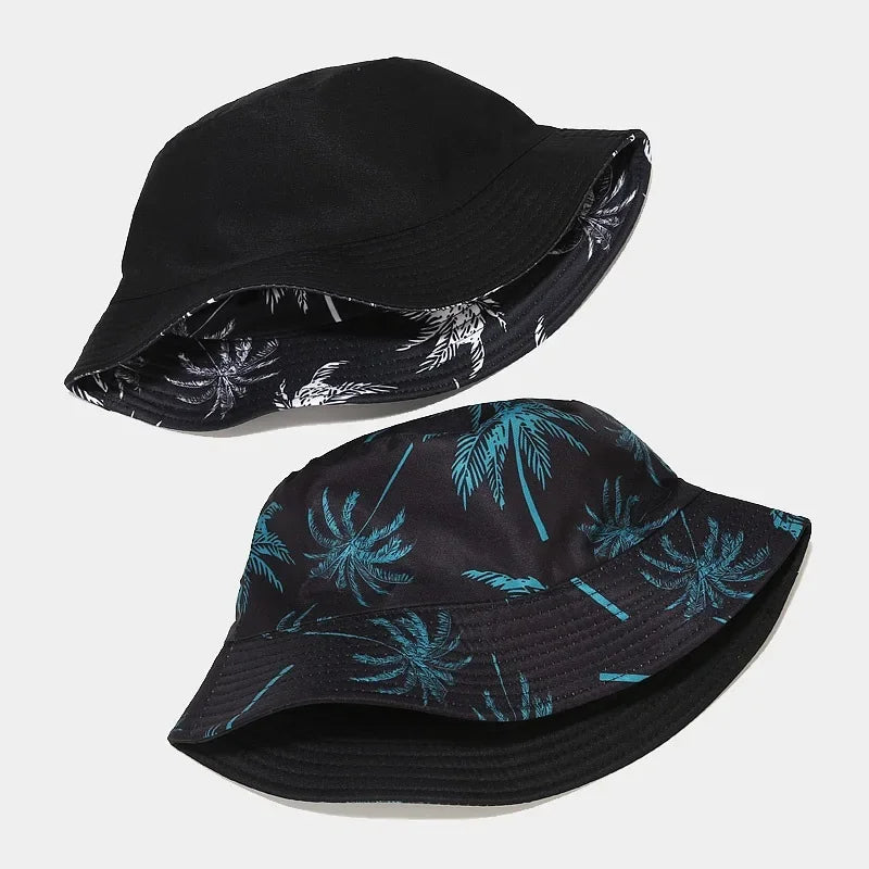 Cotton Sun Protect Bucket Hat Coco Print Unisex Fisherman