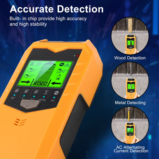NONEDIY 5 In 1 Electronic Wall Detector Multifunctional Stud Finder