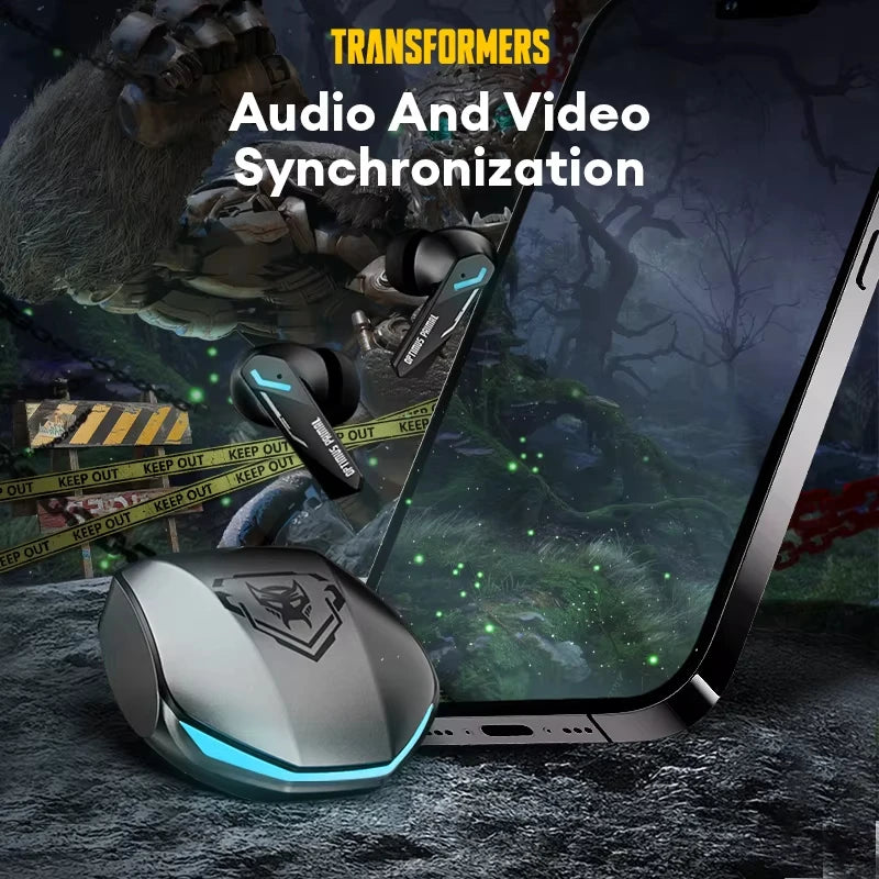 Transformers GM2 Pro Bluetooth Earphones Wireless Gaming Headset Earbuds
