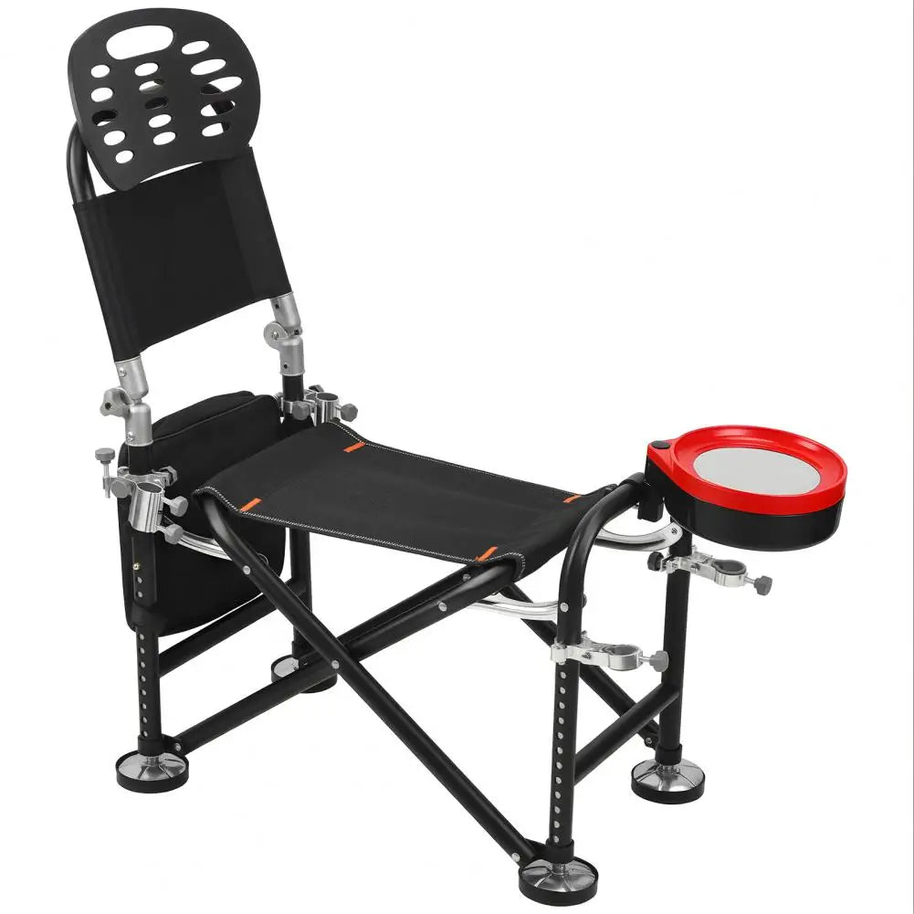 Height Adjustable 13 Gear Fishing Chair With Rod Holder
