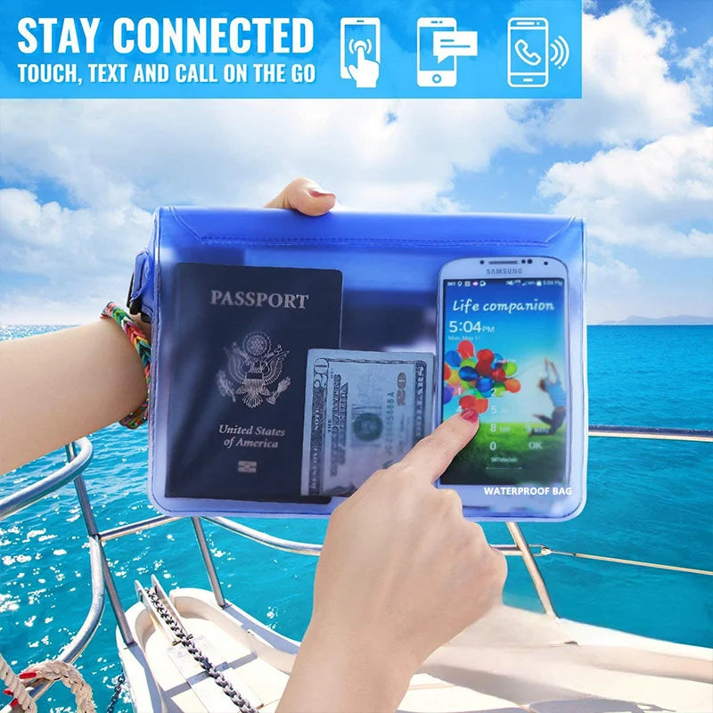 Waterproof Phone Pouch Dry Bag Waist Pack For Beach Kayaking