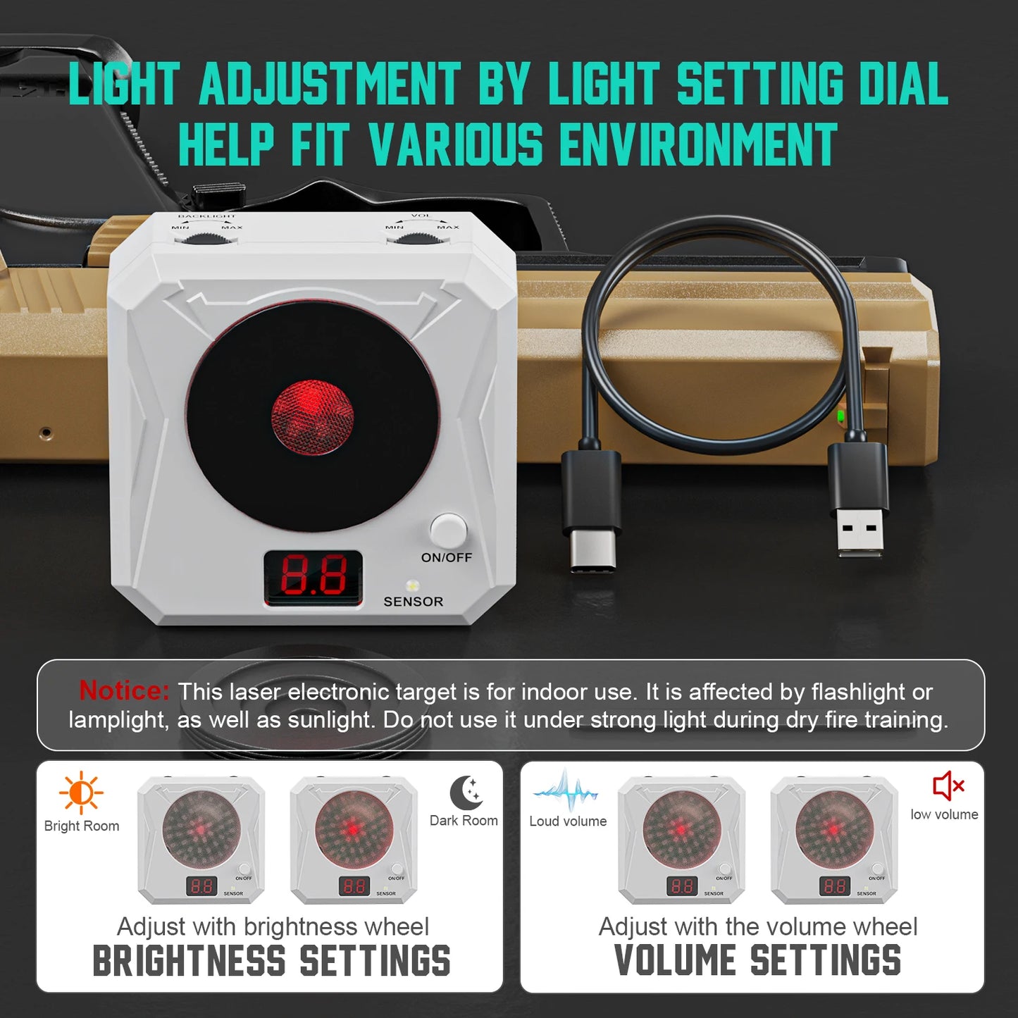 Infrared Induction Electronic Scoring Laser Target With Sound Effects