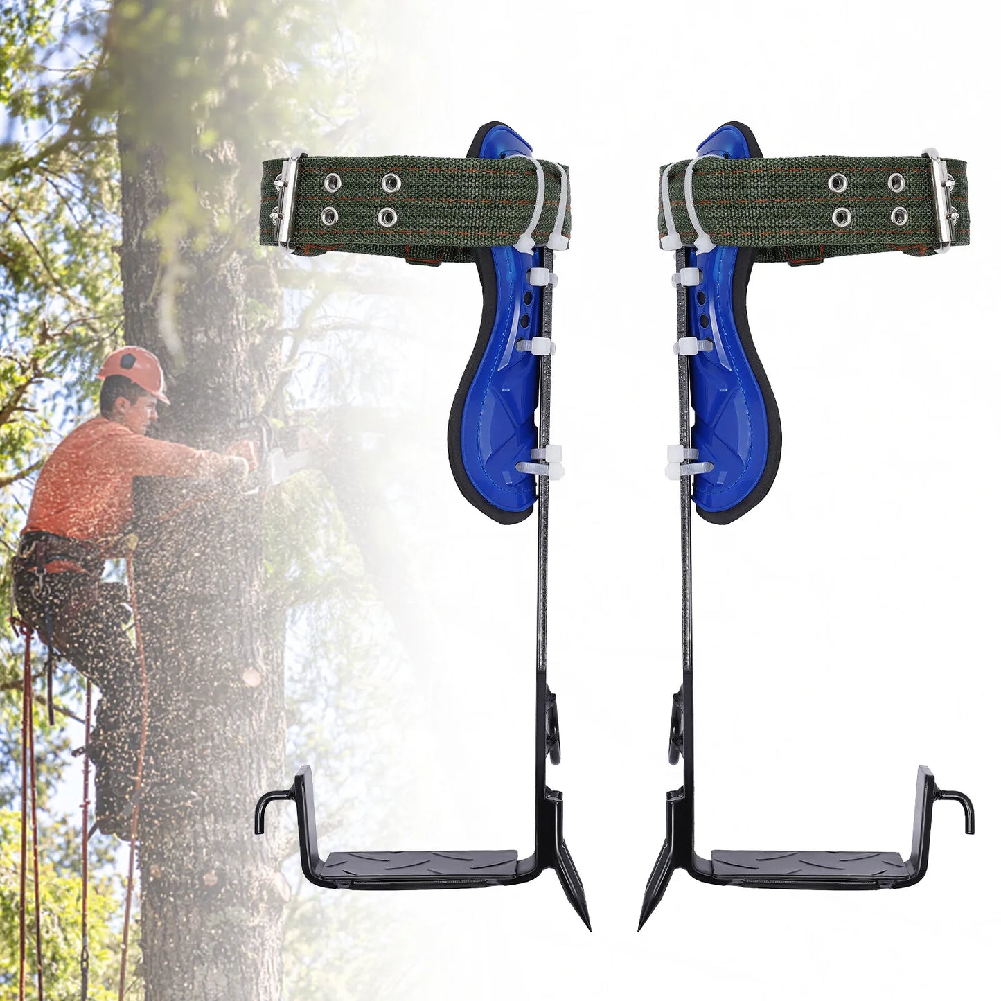 Climbing Spikes and Harness Kit with Gloves for Tree Climbing