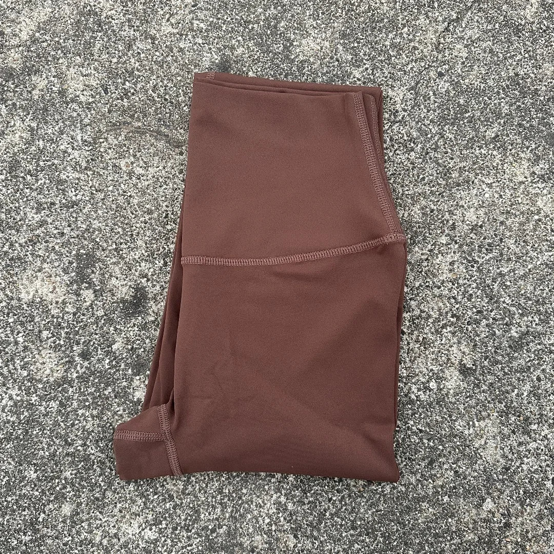 Women High Waist Yoga Leggings With Back Pocket Cropped Pants