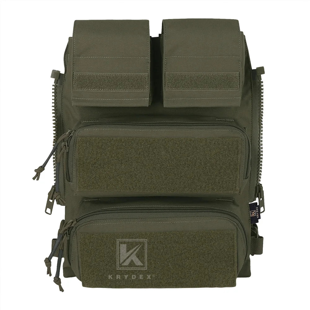 KRYDEX Tactical Modular Back Panel Backpack For AVS JPC
