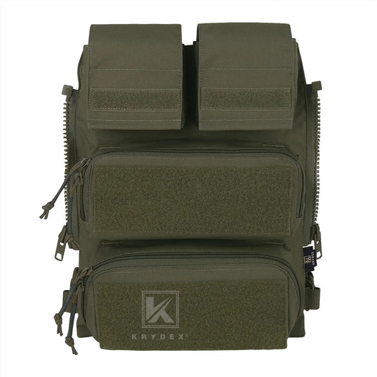 KRYDEX Tactical Modular Back Panel Backpack For AVS JPC