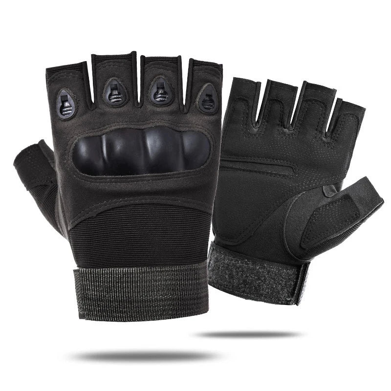 Tactical Hard Knuckle Half Finger Gloves for Combat and Hunting
