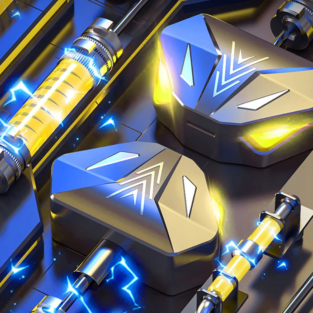 GREATWALL True Wireless Earbuds With LED Gaming Lights Case