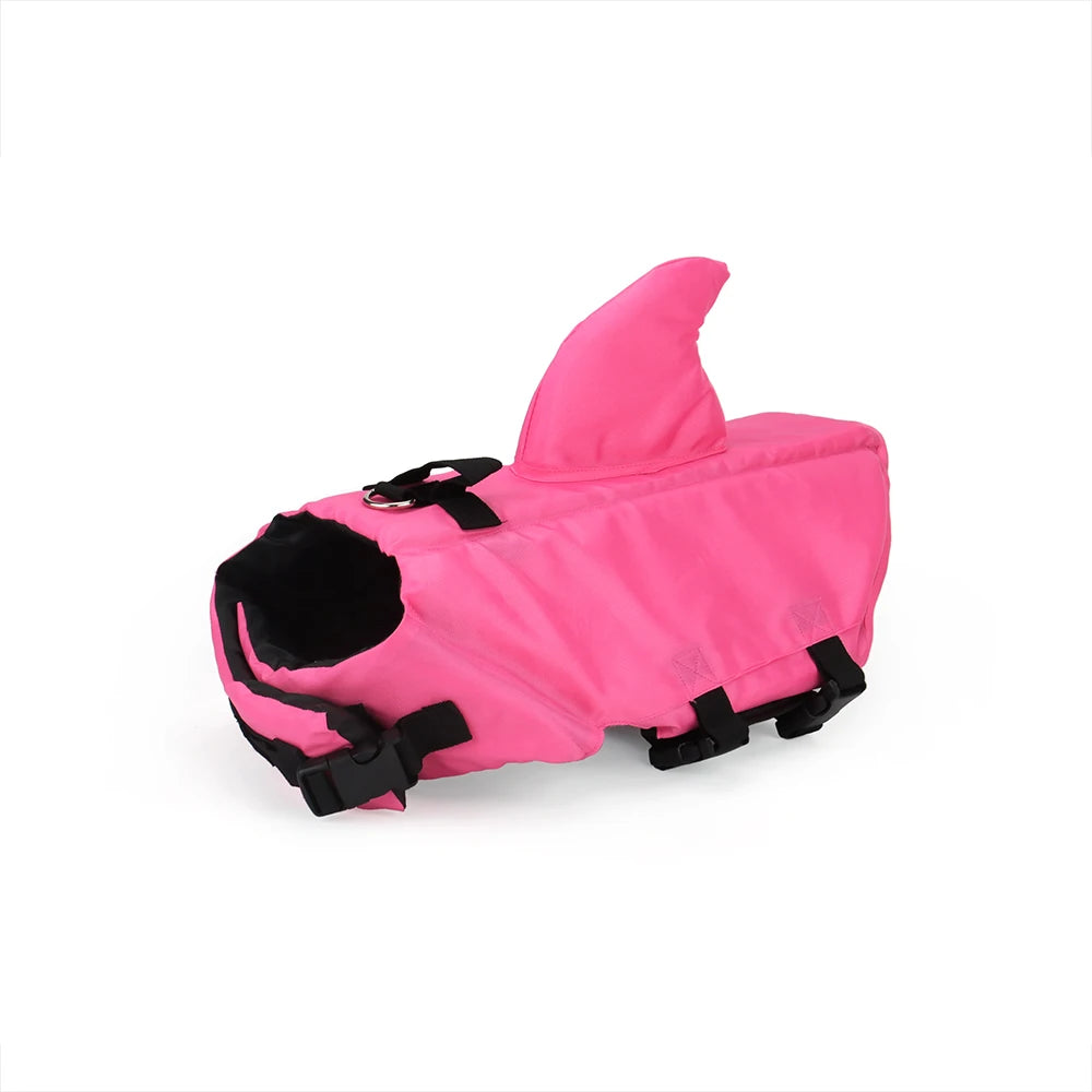 Shark Themed Dog Life Vest For Safe Swimming And Travel