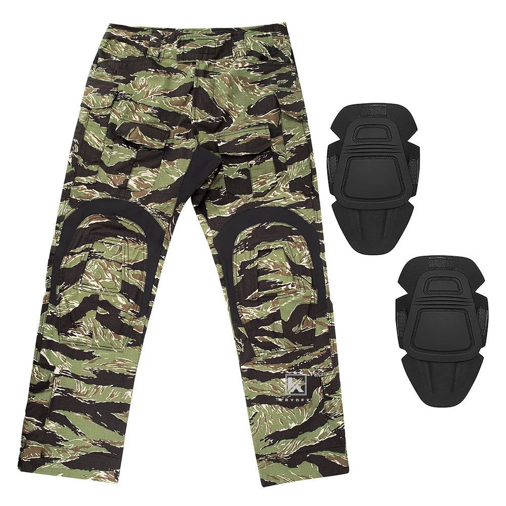 KRYDEX Tactical Combat Pants With Knee Pads For Hunting Men